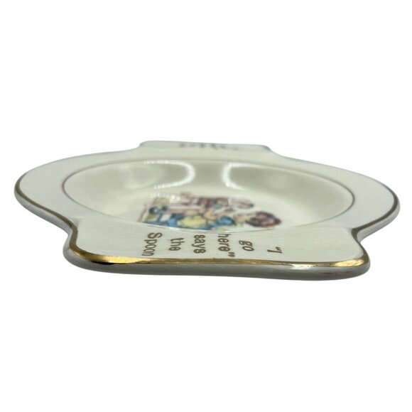 Vintage International Silver Co Baby Feeding Dish By Salem China Co - Picture 14 of 16